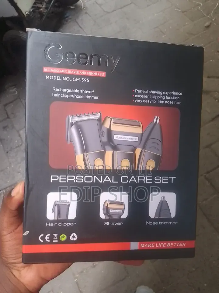Rechargeable Shaver and Trimmer. Germy 3 in 1