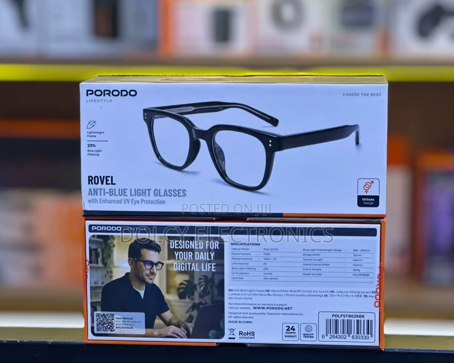 Porodo Rovel Anti-Blue Light Glasses