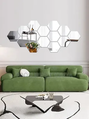 Hexagonal Mirrors Stylish Geometric Wall Décor