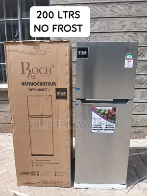 200 Litres Roch RFR-260-dt-b Double Door NO FROST at 42000