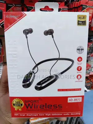 Aldeepo Ad-Bs72 Neckband Earphones With Memory Card Support.