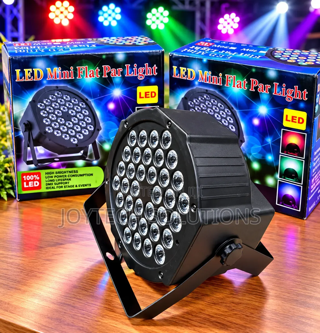 36W RGB LED Mini Flat PAR Light for DJ, Events & Stage Lighting
