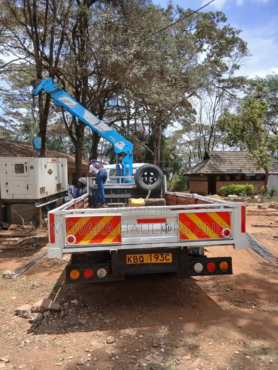 Hire a Flatbed Truck Fitted With a Winch and Crane
