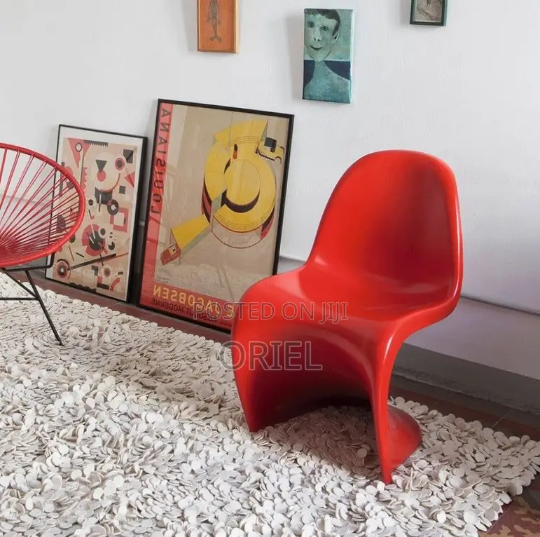 Home Office Chair : Red Plastic Dining Chair