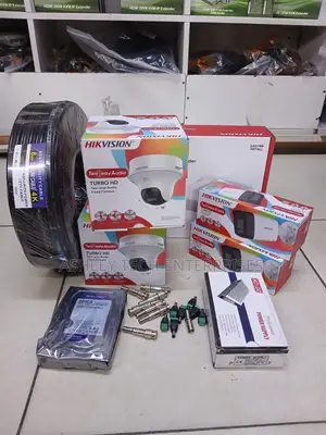 Smart Hikvision 4 Channel HD Camera With Voice