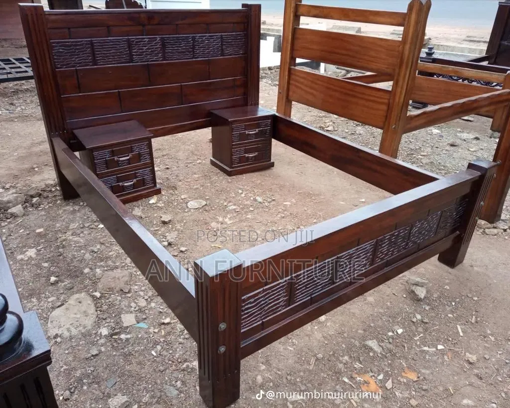 Bed Size 6by6 Mahogany