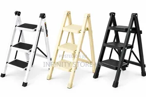 Heavy Duty Foldable Safety Ladder for Reaching High Shelves
