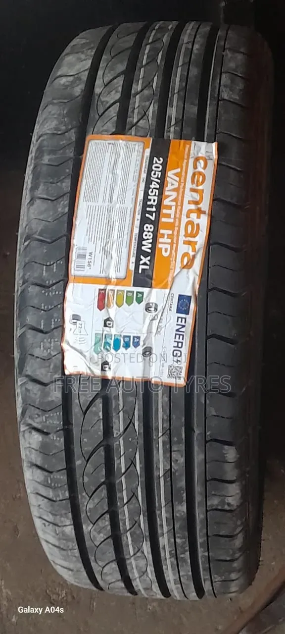 205/45zr17 Centara Tyres