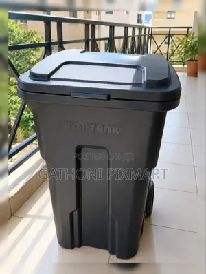 120L Wheeled Pedal Trash Bin for Home and Commercial Use