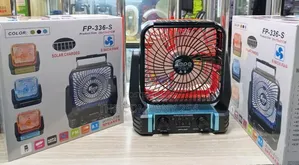 Solar Fan With Bluetooth Speaker and Radio