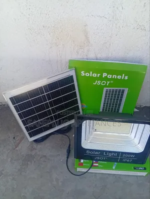 JSOT 200W Solar Flood Light With Powerful Outdoor Lighting