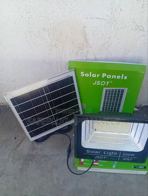 JSOT 200W Solar Flood Light With Powerful Outdoor Lighting
