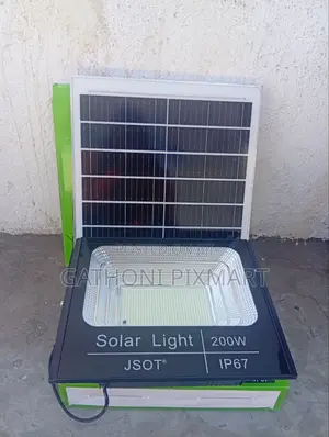 JSOT 200W Solar LED Floodlight for Outdoor Security