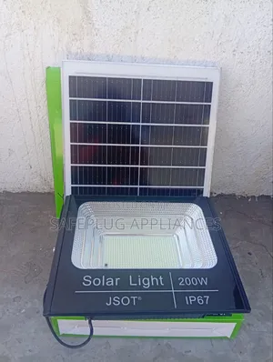 JSOT 200W Solar LED Floodlight for Outdoor Security