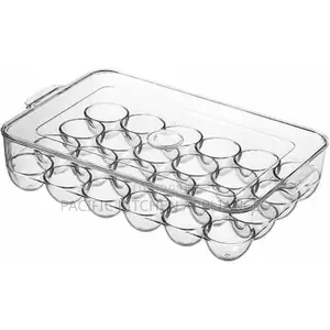 Acrylic Egg Storage Box or Egg Trays for Refrigerator With Lid