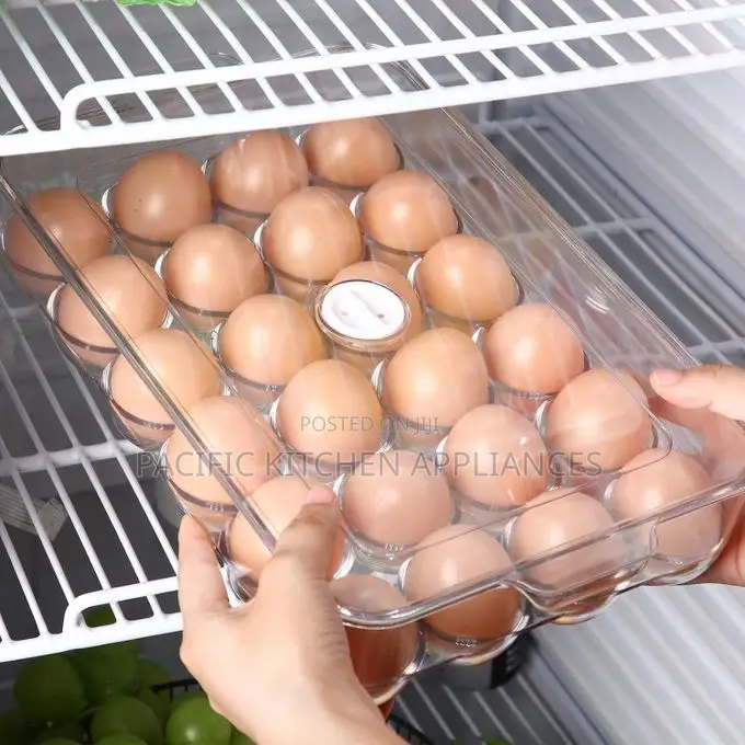 Acrylic Egg Storage Box or Egg Trays for Refrigerator With Lid
