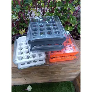 32 PCS Egg Holder Tray – Stackable Fridge Egg Storage Organizer