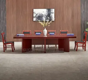 3M Mahogany Boardroom Table