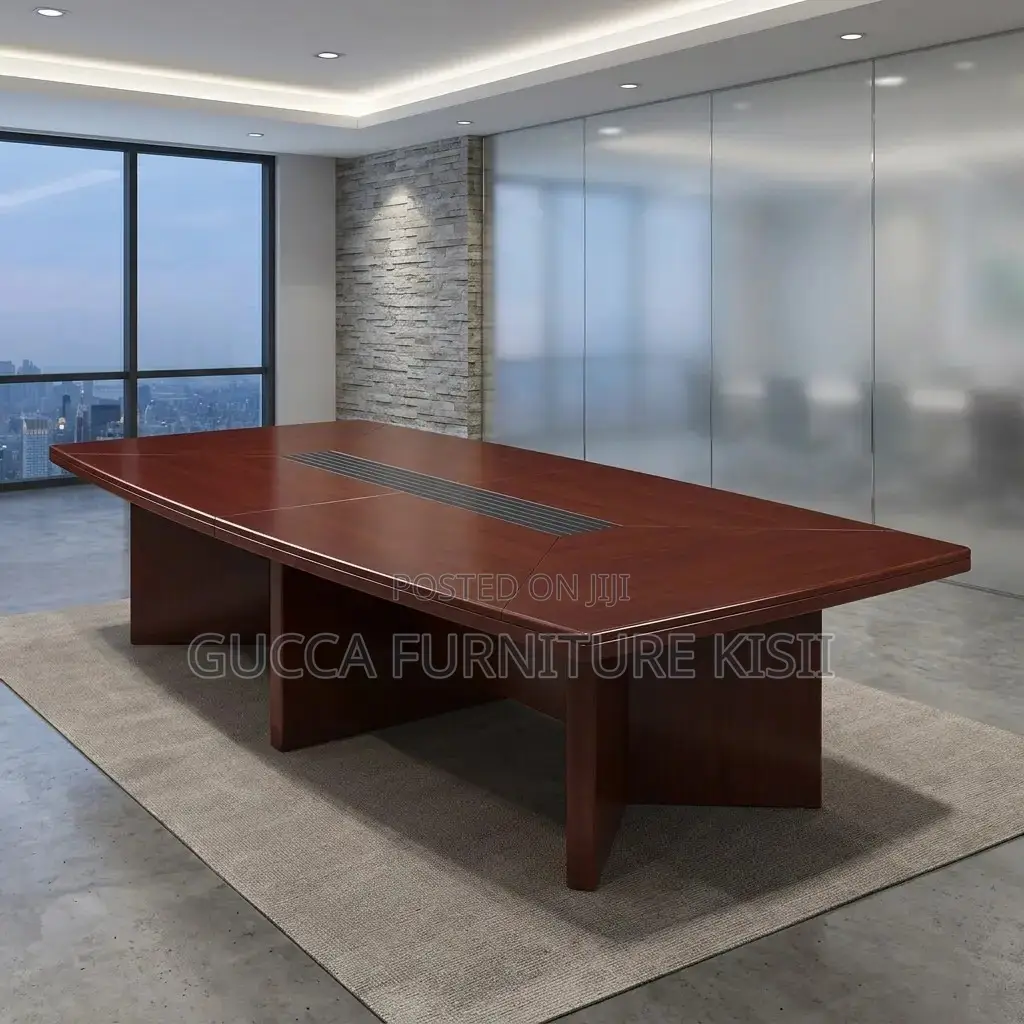 3M Mahogany Boardroom Table