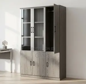 Office Cabinet : Three-Door Office Storage Cabinet - Wooden