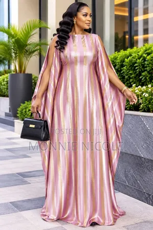 Classy Nude Maxi Dress. Stylish Wedding Kaftan