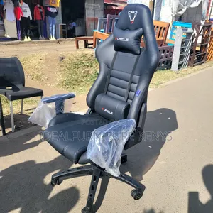 Reclining Gaming Chair With Adjustable Backrest, Headrest & Lumbar