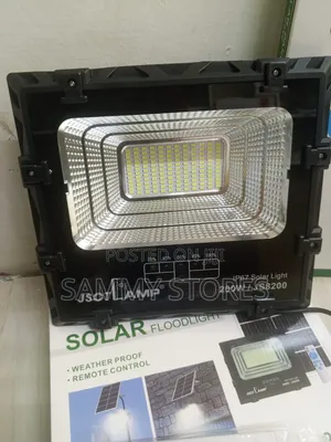 JSOT Lamp 200W Solar LED Flood Light for Compound, Gate & Garden