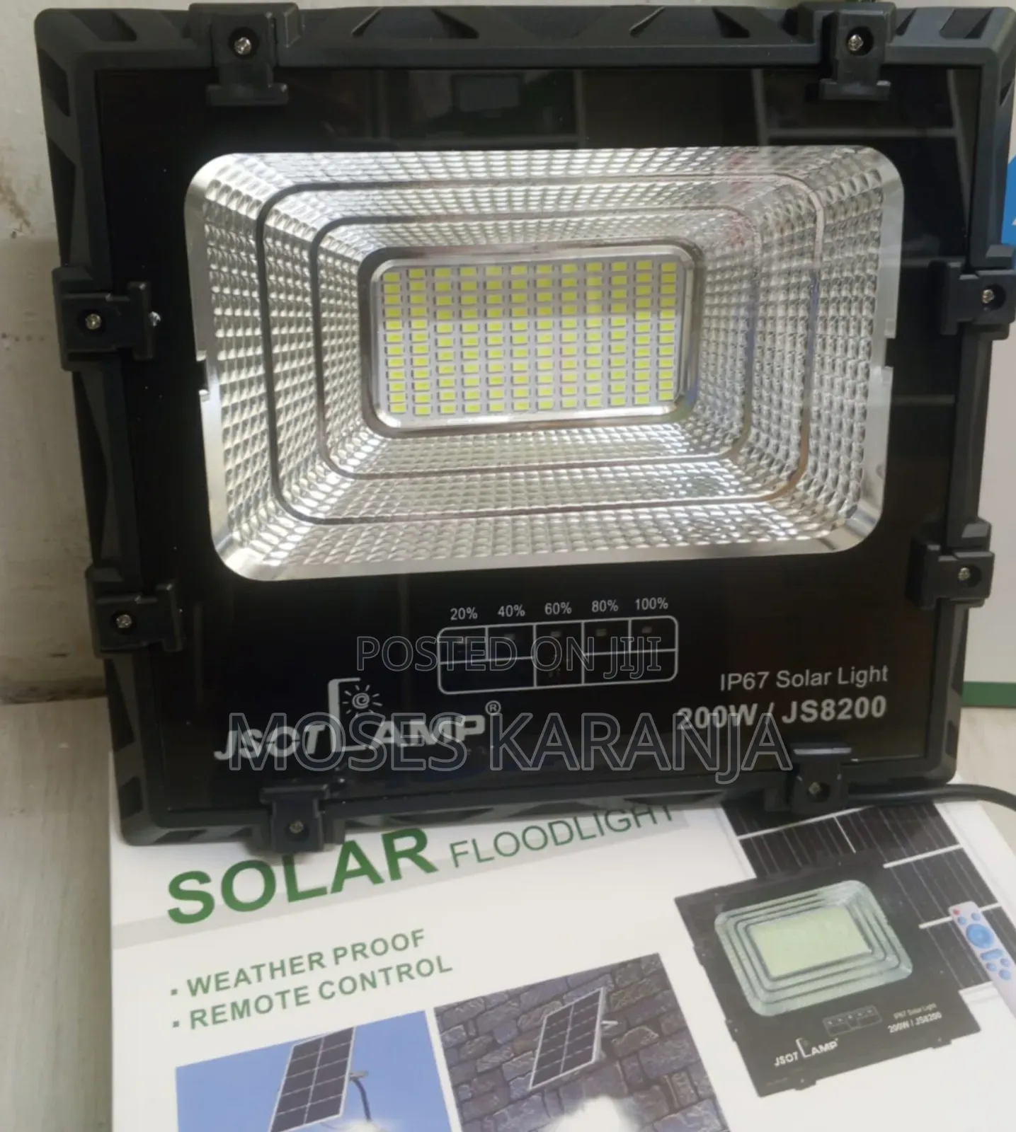 JSOT 200W High-Power Solar LED Lamp