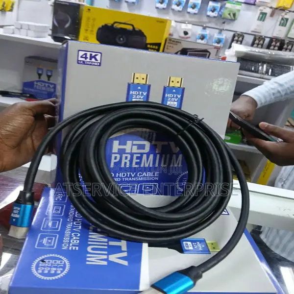 5M Length, Premium HDMI 4K High Speed Cable, HDTV Compatible