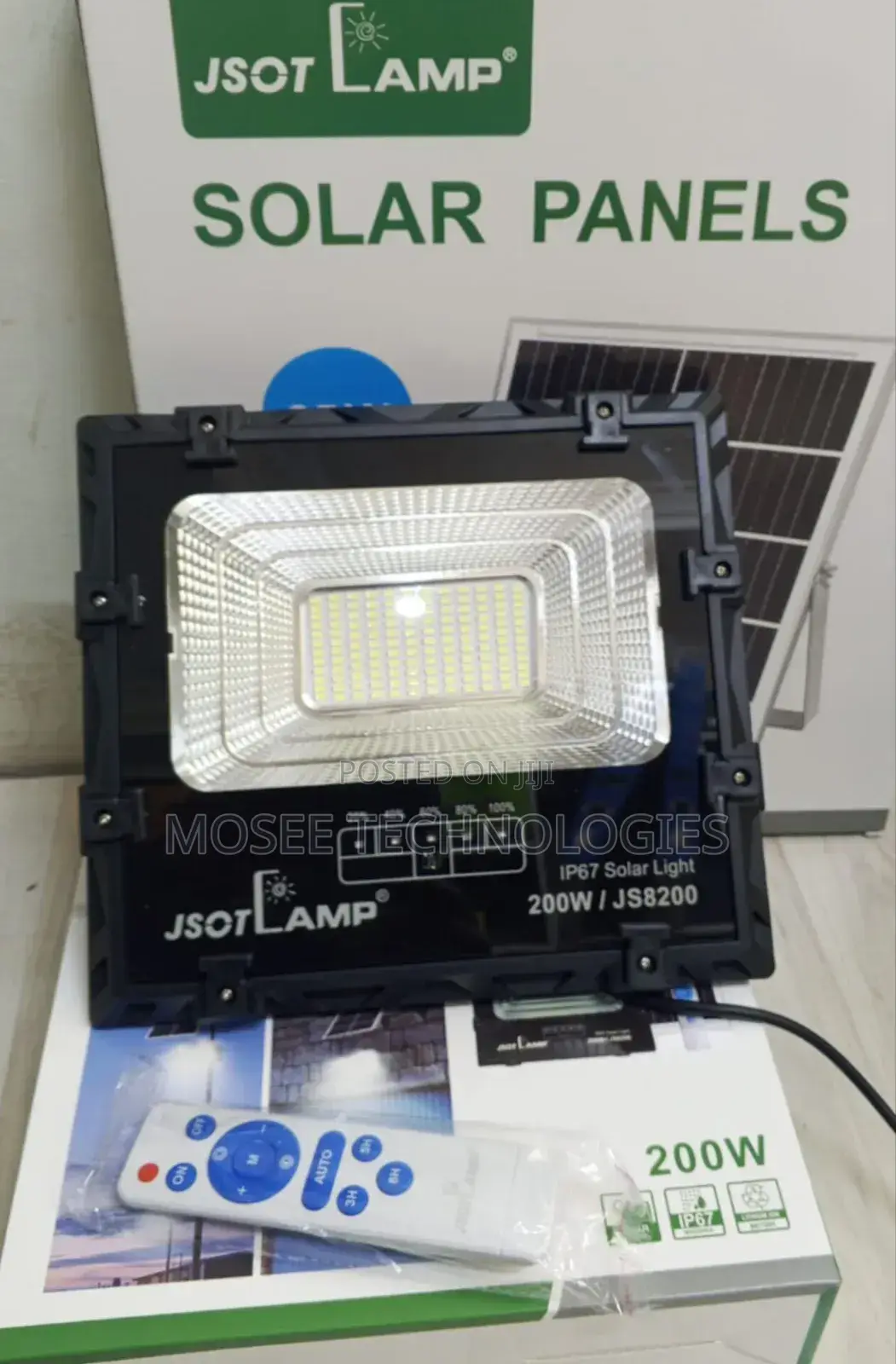 JSOT 200W High-Power Solar LED Lamp