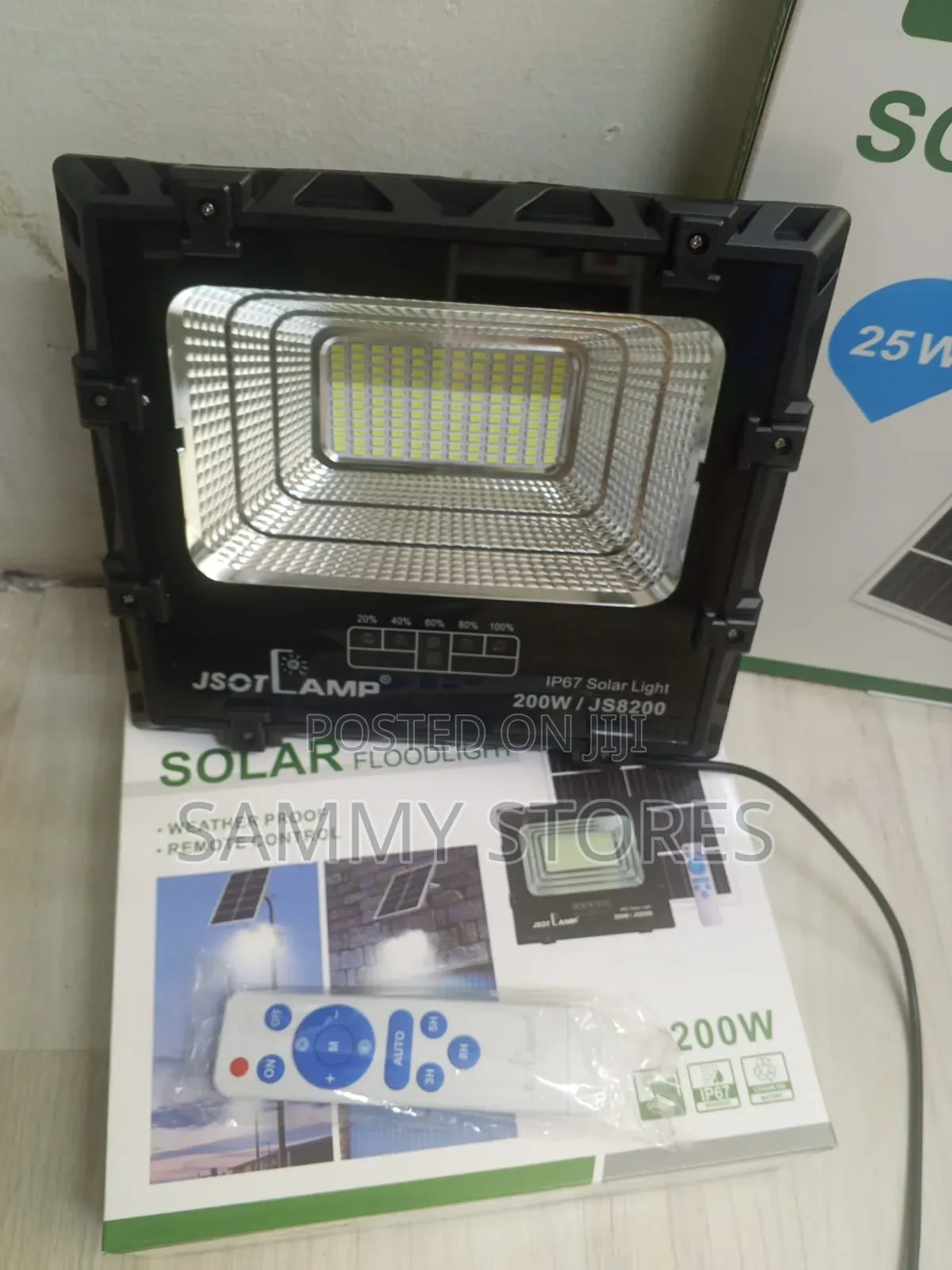 JSOT 200W LED Solar Floodlight – Outdoor Security Light