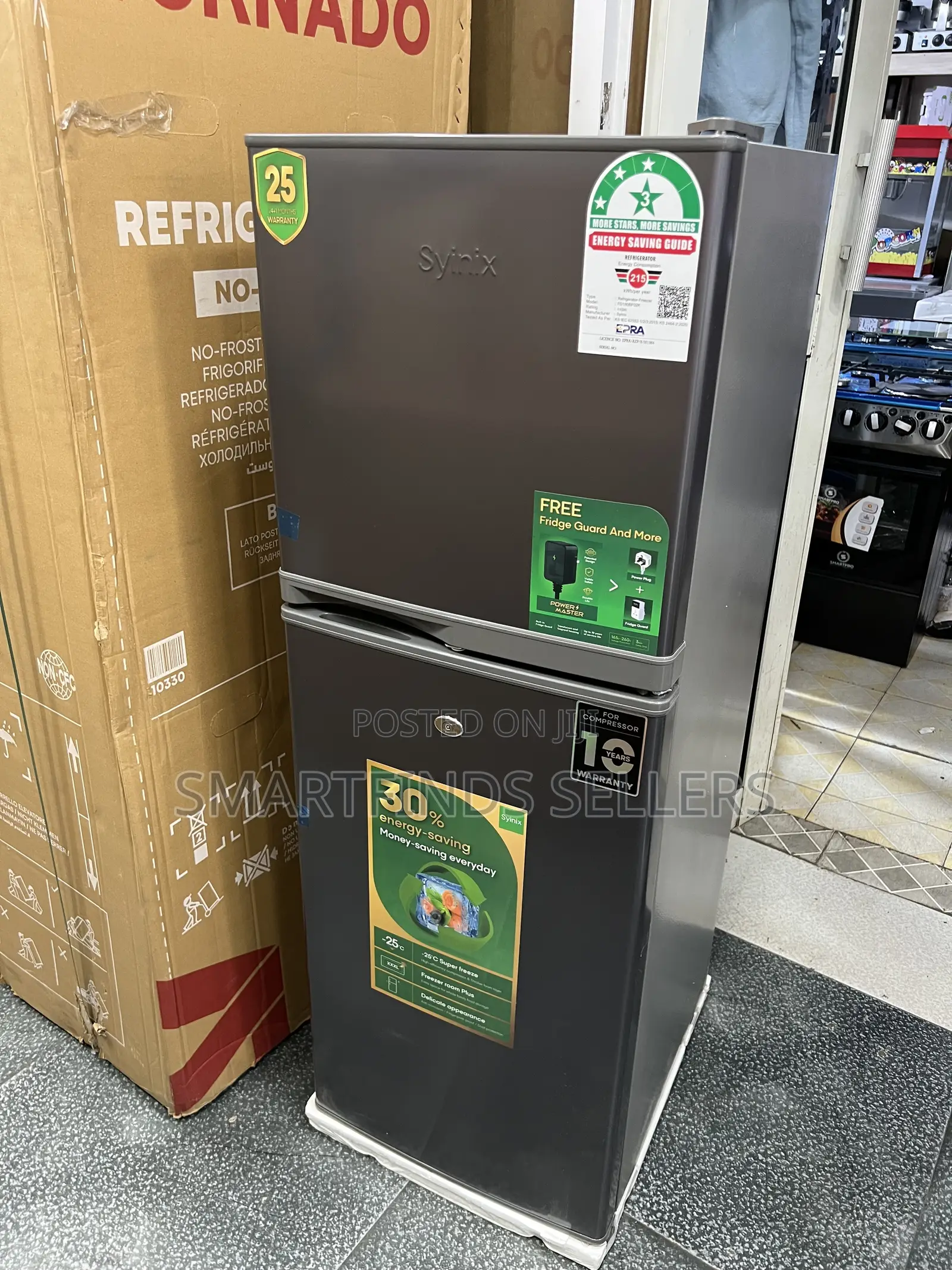 Syinix 137L Double Door Refrigerator