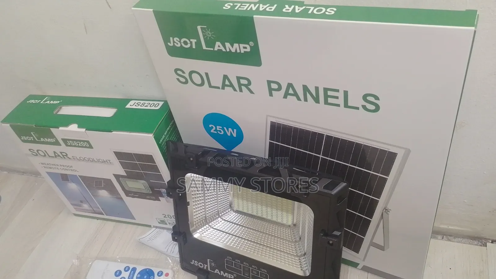 JSOT Lamp 200W Solar Flood Light With Solar Panel & Remote Control