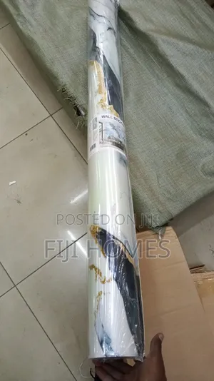 Marble Sheet Premium Wall Decor | 3x1m | Black, White & Gold