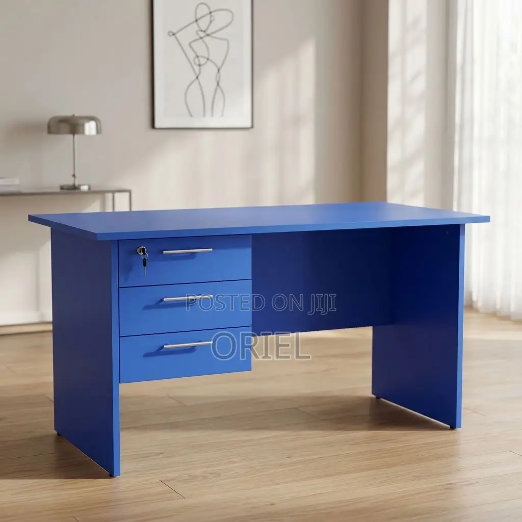 Office Desk : Blue 120CM Clerical Study Desk