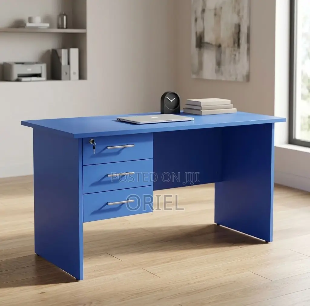 Office Desk : Blue 120CM Clerical Study Desk