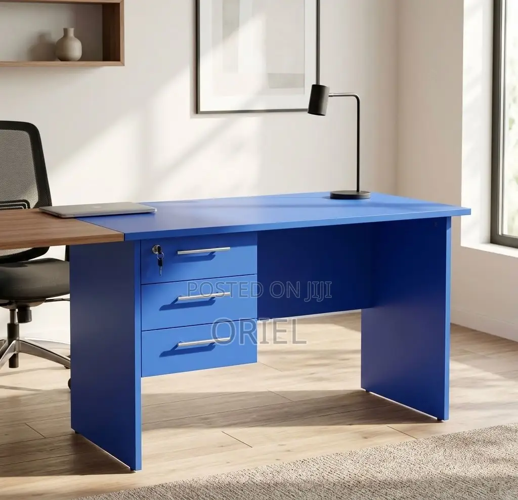 Office Desk : Blue 120CM Clerical Study Desk
