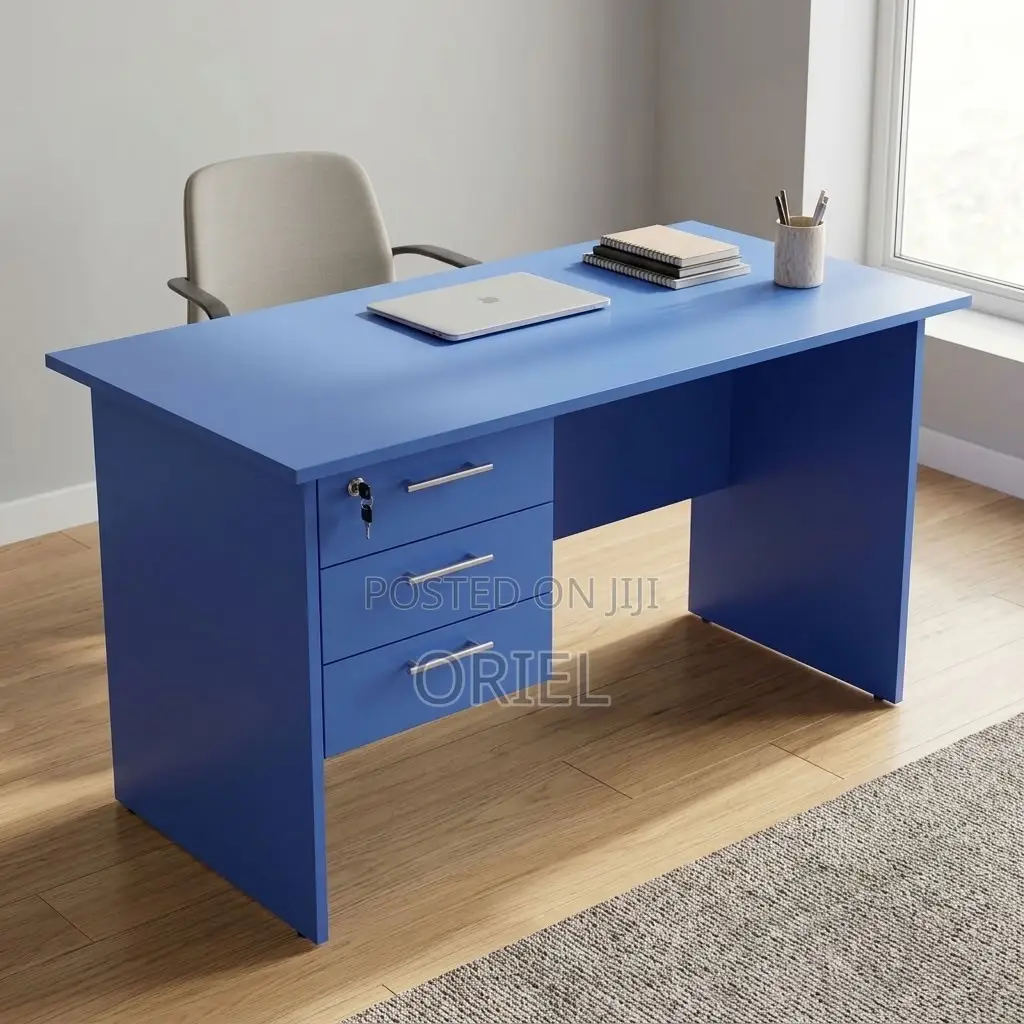 Office Desk : Blue 120CM Clerical Study Desk