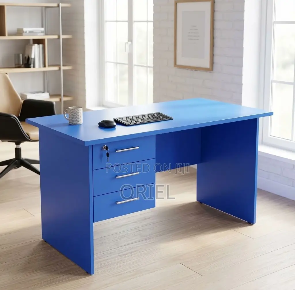 Office Desk : Blue 120CM Clerical Study Desk