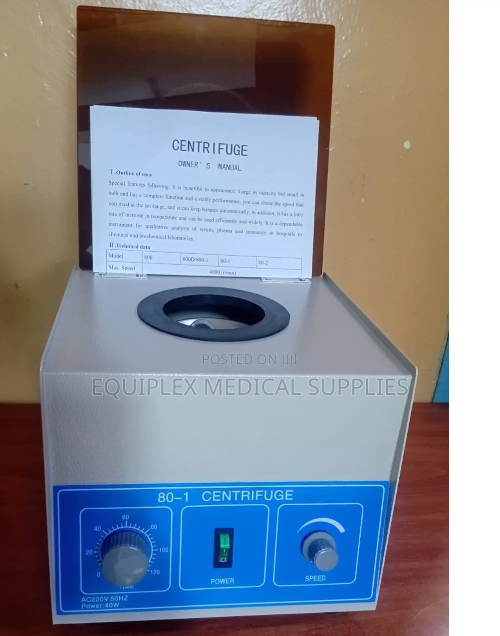 Electric Powered Centrifuge Machine for Effective Separation