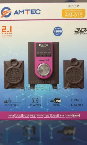 Amtec AM-015 4000W PMPO X-Bass Speaker