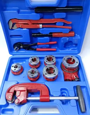 Heavy-Duty Manual Ratchet Pipe Threader & Plumbing Set