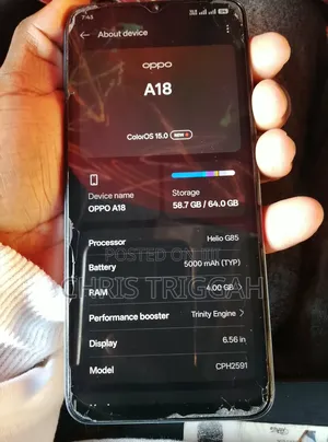 Oppo A18 64 GB Blue