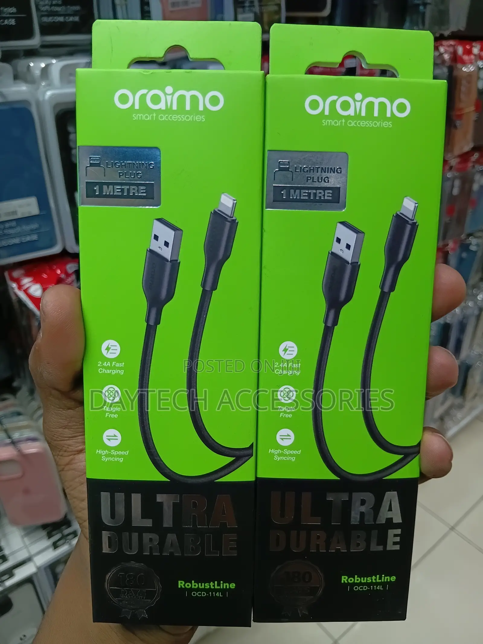Oraimo RobustLine 1-Meter USB to Lightning Fast-Charging Cable