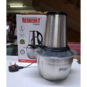 Redberry 2 Litres Stainless Steel Electric Multipurpose Food Meat