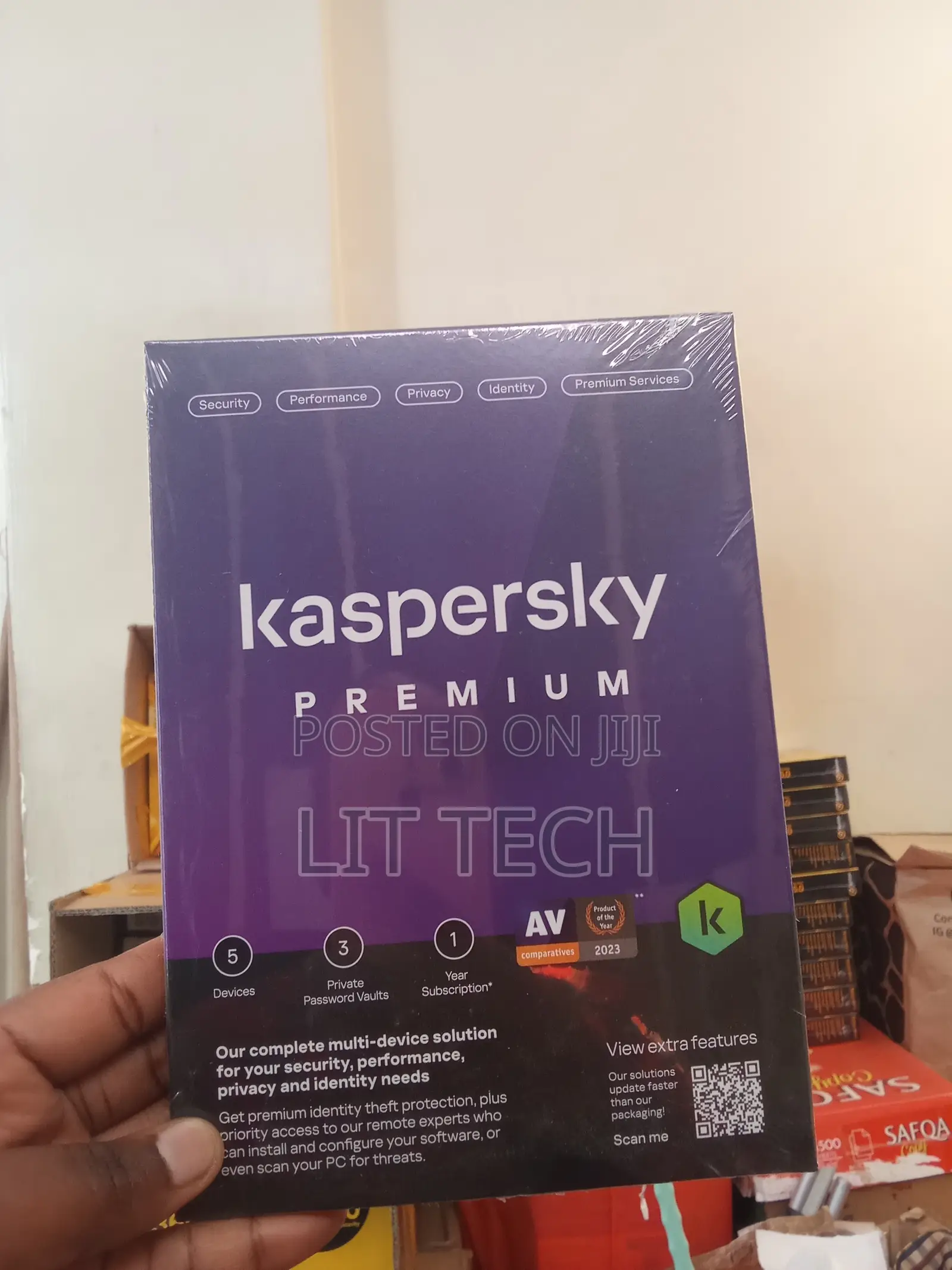 Kaspersky Premium Security Software for 5 Devices 1-Year Subscription