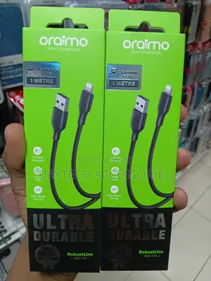Oraimo RobustLine 1M USB to Lightning Cable OCD-114L - Black