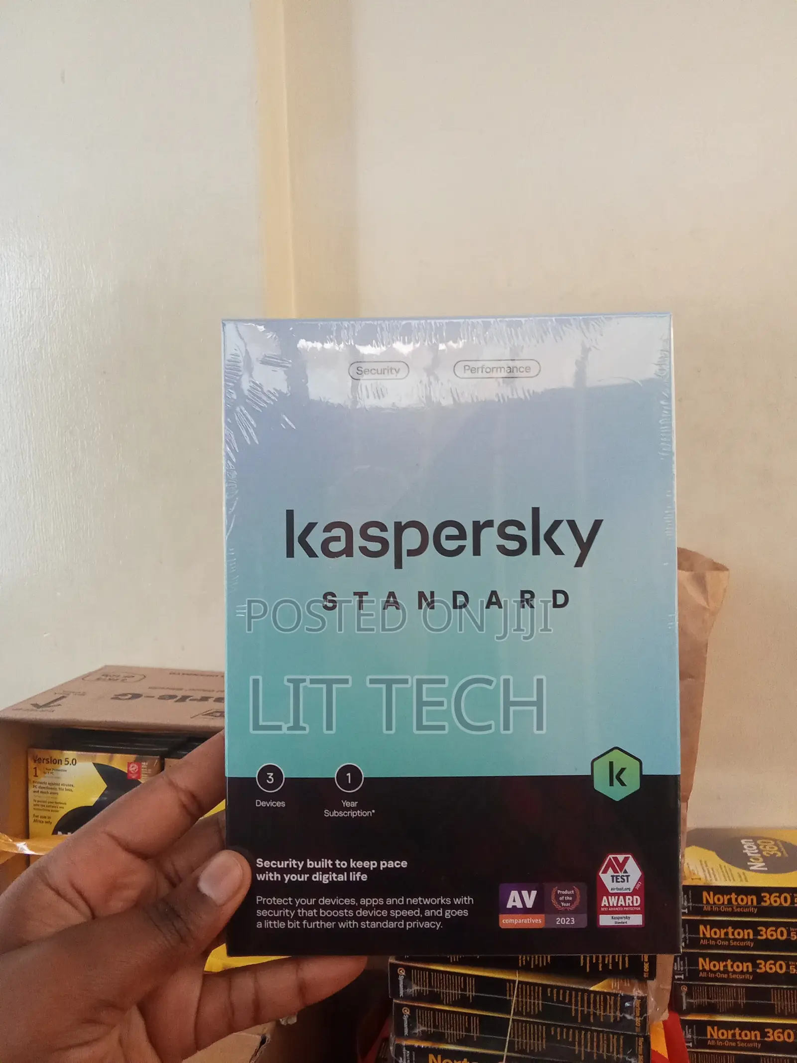 Kaspersky Standard Antivirus Software, 3-Device, 1-Year Subscription.