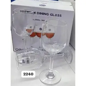 6 Piece Crystal Wine Glass Set Elegant Stemmed Deli Glasses
