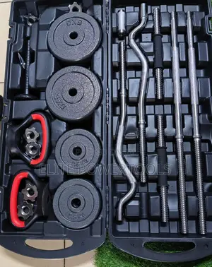 58kg Dumbbells Set and Kettlebell Holder
